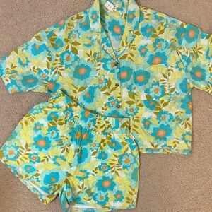 Women’s Billa Bong 2 Piece Floral Set Size Large New With Tags Beach Resort